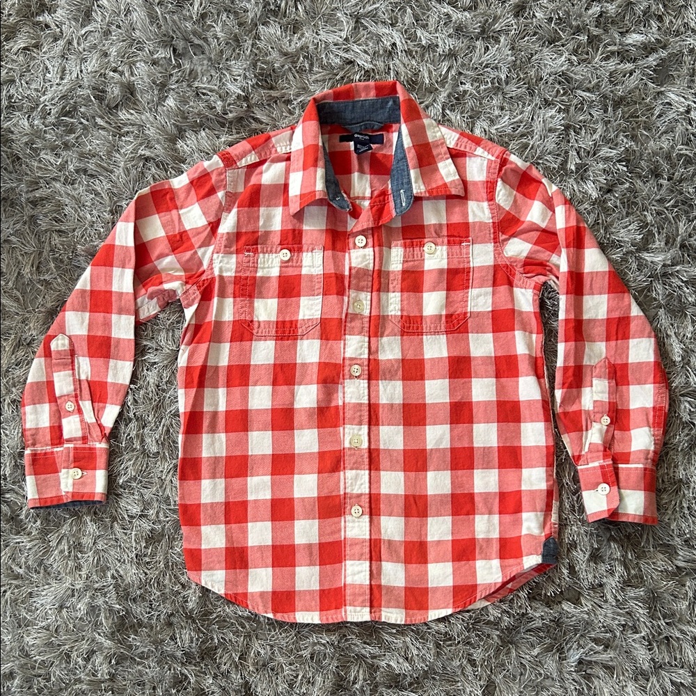 GAP Kids Plaid Button Down Shirt